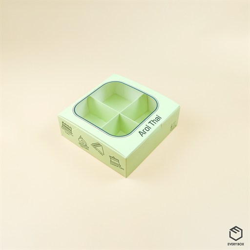 원터치 C형 / 식품지 350 / 210 × 210 × 70mm