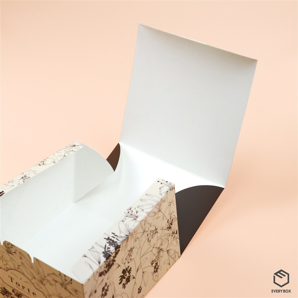 원터치 B형 식품지 180 × 180 × 115mm 제작 사례 이미지 1 / 6
