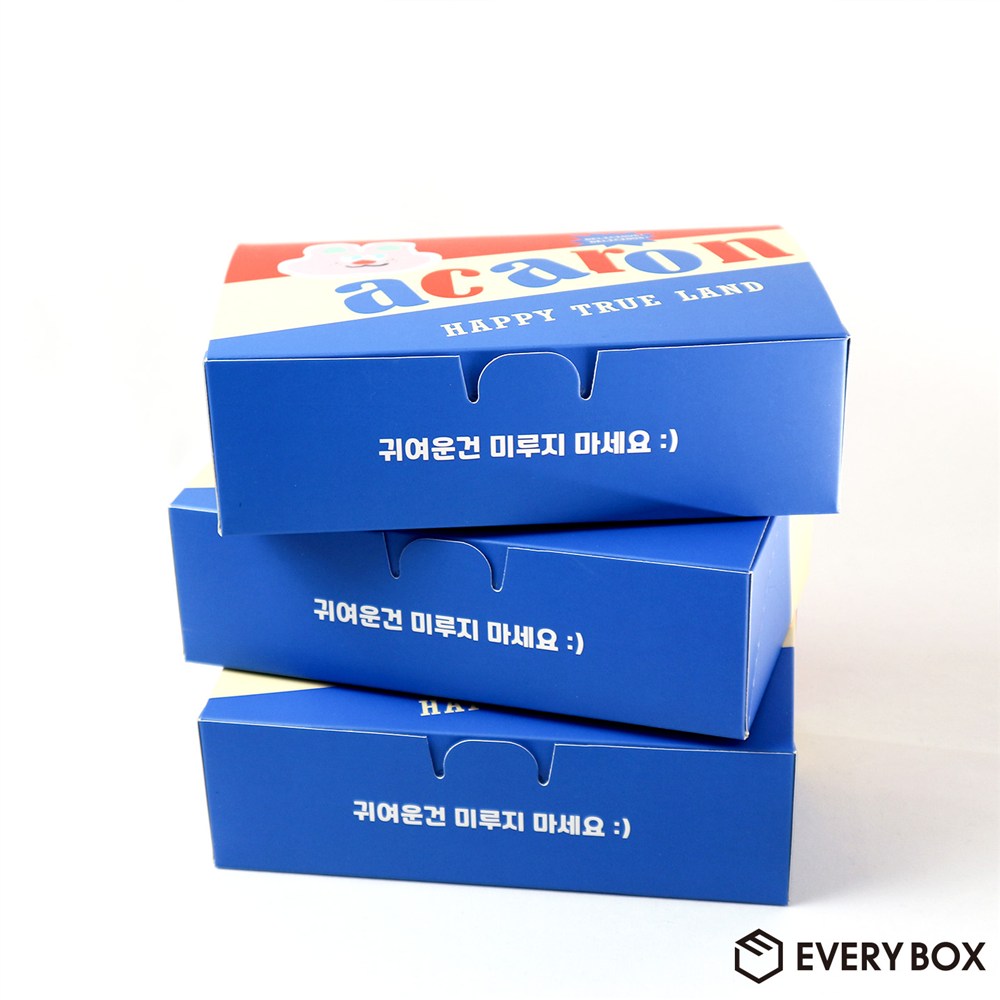 원터치 C형 식품지 200 × 125 × 60mm 제작 사례 이미지 1 / 4