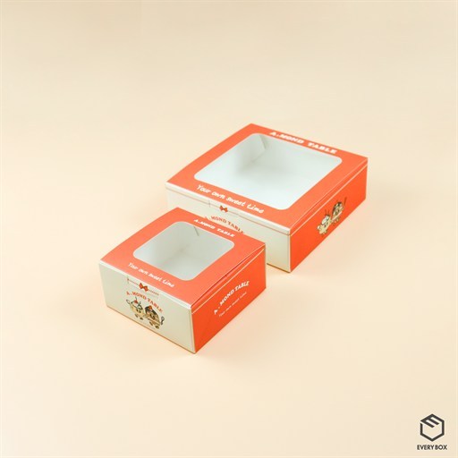 원터치 B형 / 식품지 350 / 125 × 125 × 60mm