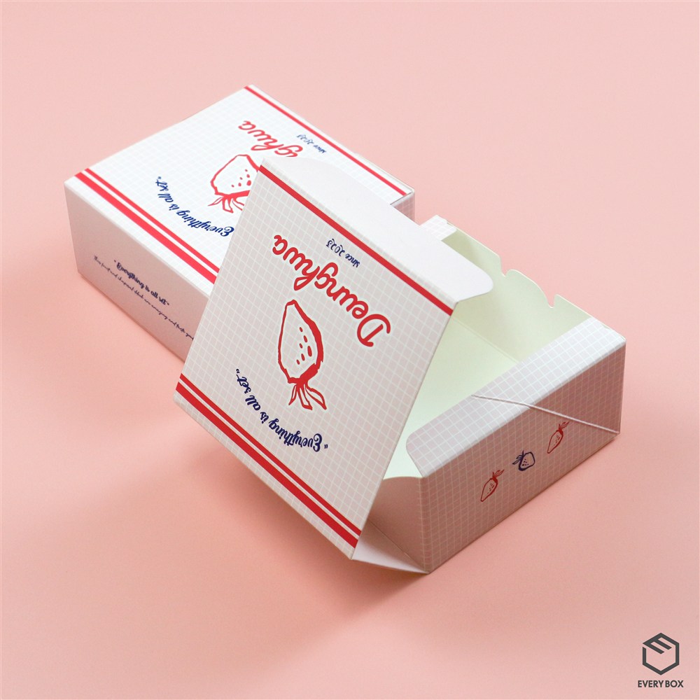 원터치 B형 식품지 120 × 120 × 60mm 제작 사례 이미지 1 / 7