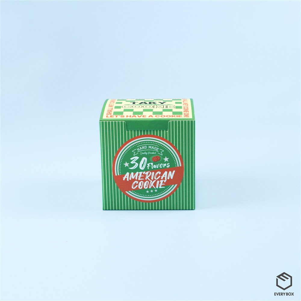 원터치 A형 식품지 110 × 110 × 110mm 제작 사례 이미지 1 / 7