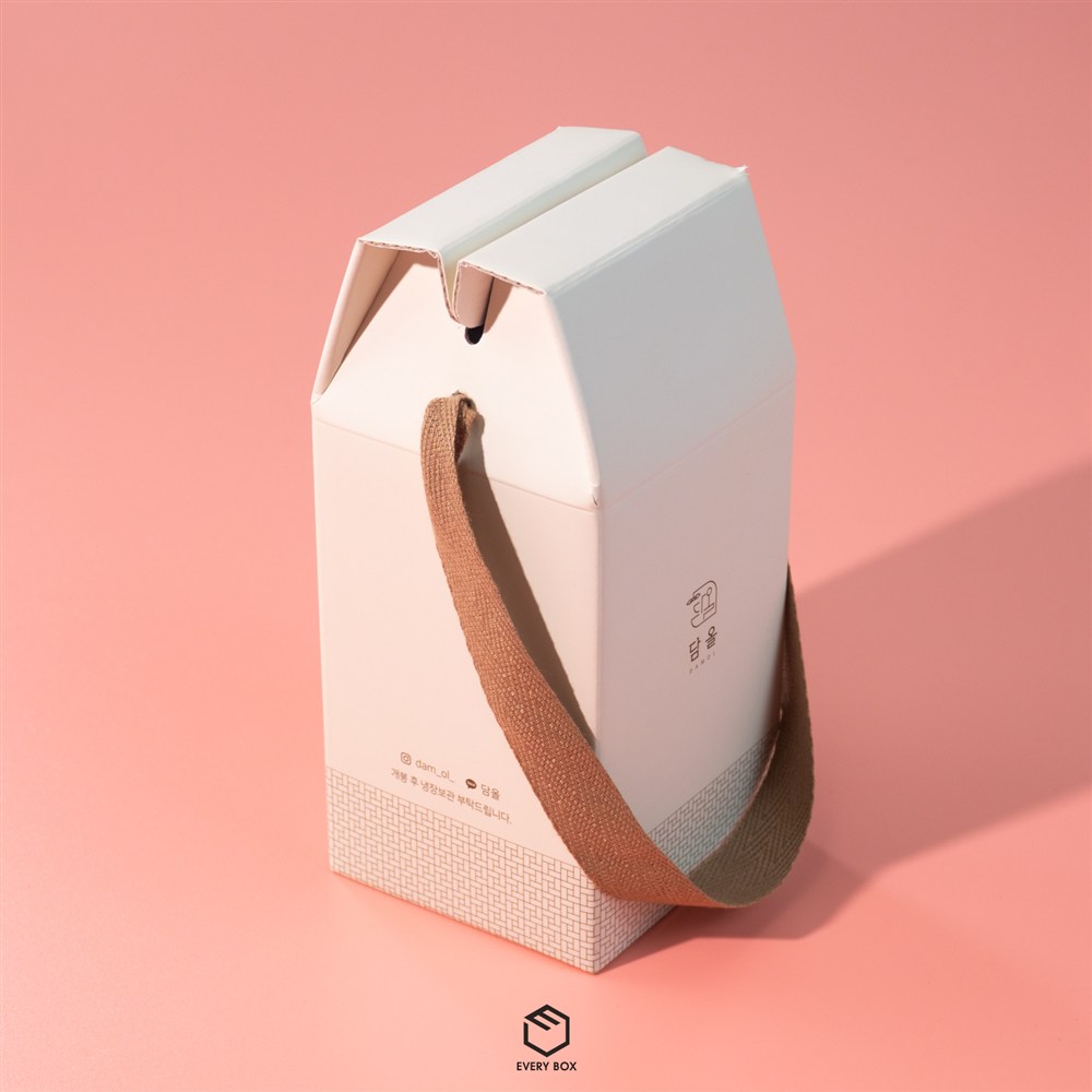 원터치 A형 E골합지 80.5 × 80.5 × 127mm 제작 사례 썸네일 5