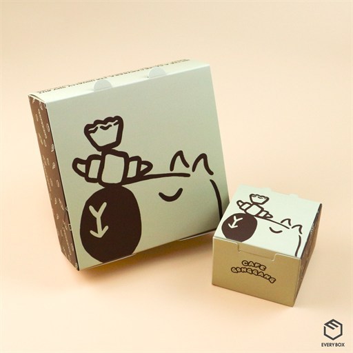 원터치 B형 / 식품지 350 / 90 × 90 × 70mm