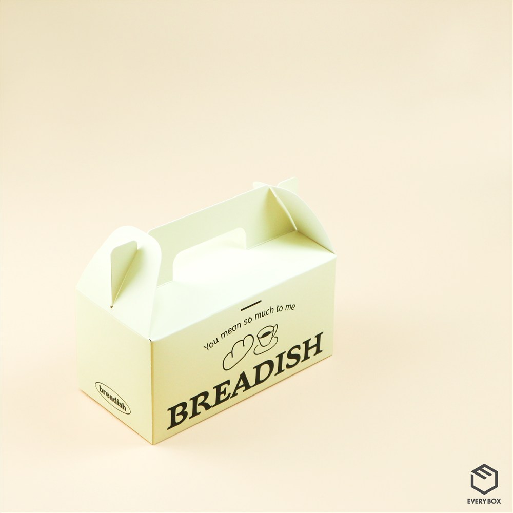 손잡이형 식품지 200 × 100 × 100mm 제작 사례 이미지 1 / 5